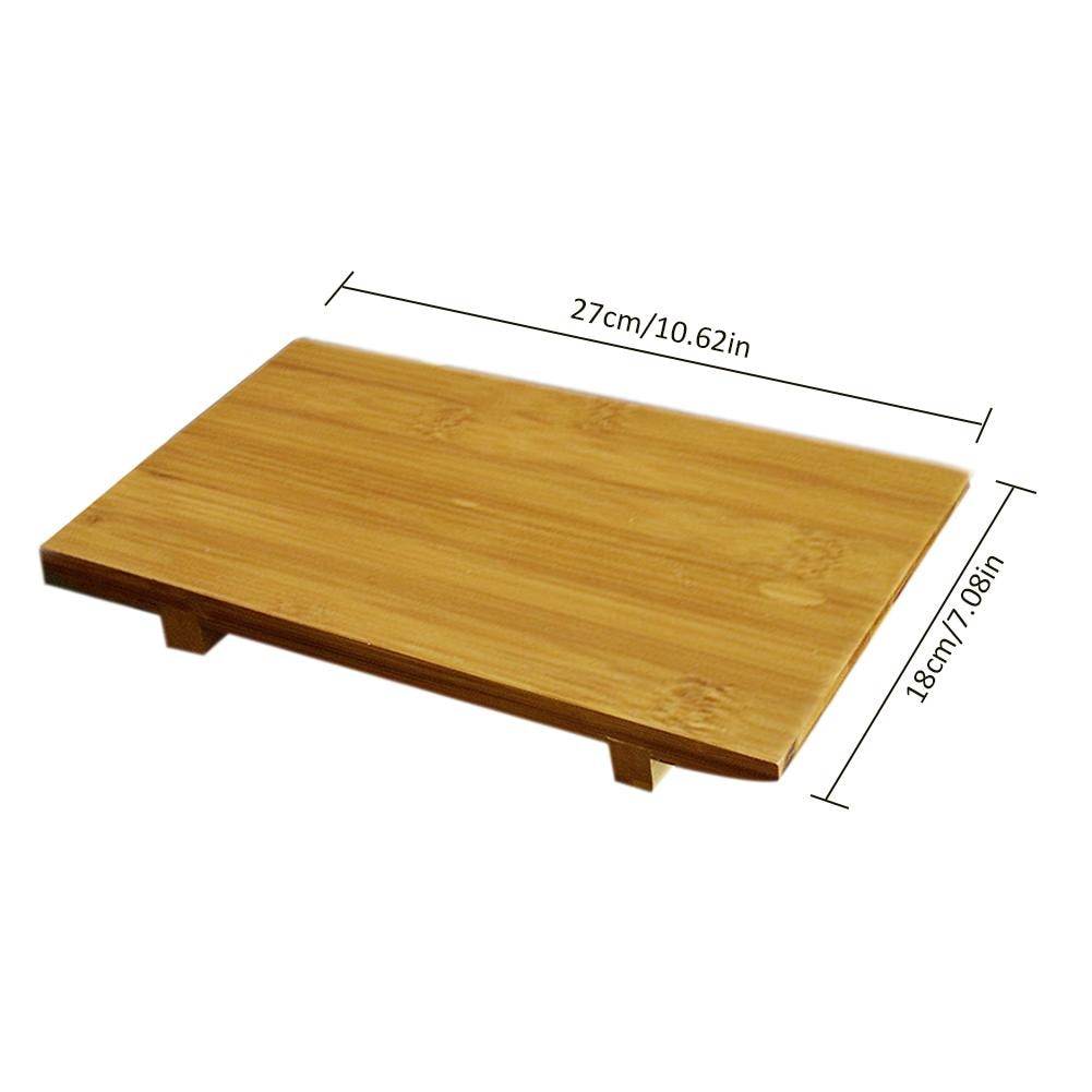 Bamboo Sushi Plate Rectangular Sushi Platform Cooking Sashimi Japanese And Korean Cuisine Japanese Tableware Serving Geta Plate - MarvelouStoree