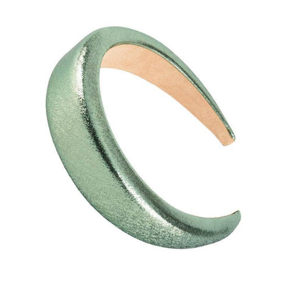 Bright Sponge Hair Hoop Wide Edge Thick Colored Shiny Silk Fabric Hair Accessories - MarvelouStoree