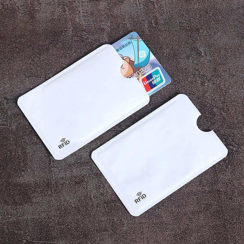 20pcs Anti scan card sleeve credit NFC RFID card protector Anti-magnetic aluminum foil portable bank card holder - MarvelouStoree