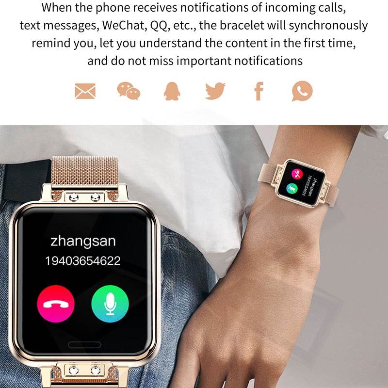 New Smart Watch Women Heart Rate Women Menstrual Cycle Multifunction Ladies Smartwatch Fitness Tracker For Android IOS - MarvelouStoree