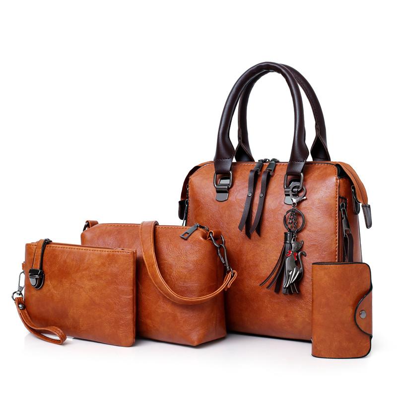 Marveloustoree 4in1 Designer Leather Handbag