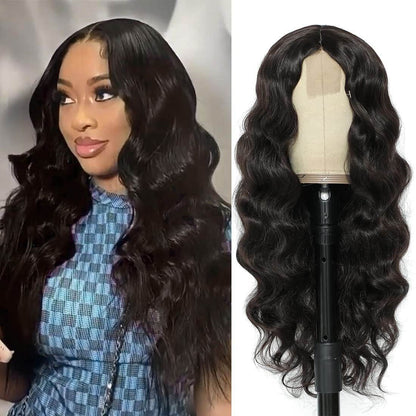 European and American Small Lace Wig Headsets with Intermediate Color Small Lace Center Split Large Wavy Long Curly Wigs - MarvelouStoree