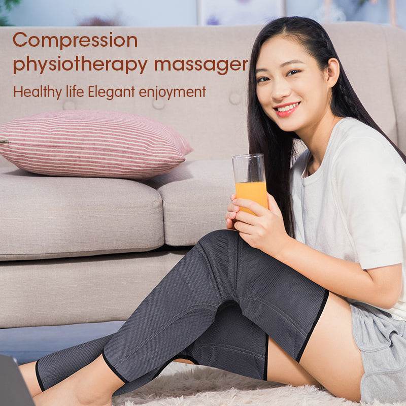 Leg Massager Air Wave Leg Physiotherapy Instrument Knee Heating Calf Kneading Massager Air Physiotherapy Instrument - MarvelouStoree