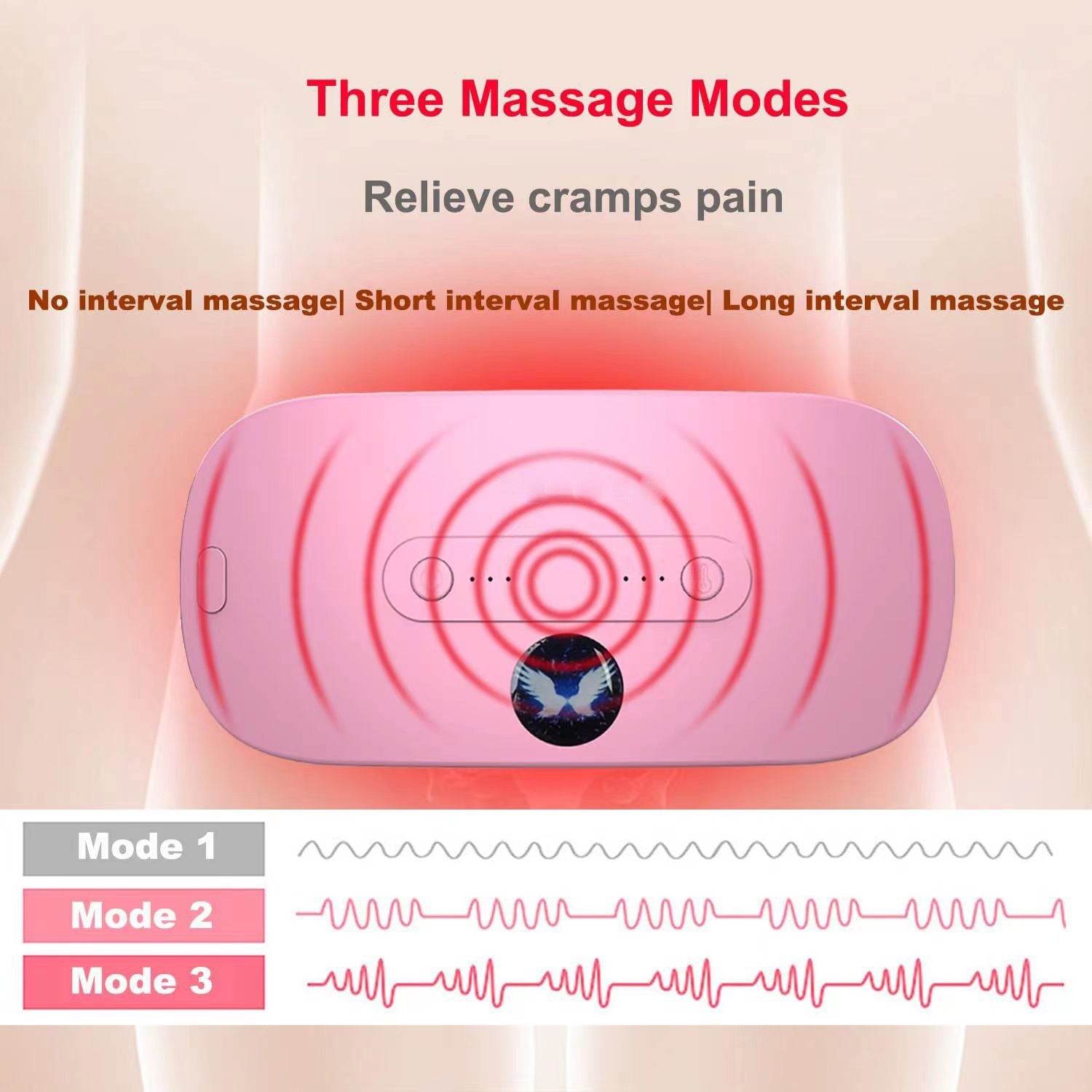 USB Portable Menstrual Heating Pad Smart Warm Belt Relief Waist Palace Cramp Hot Menstrual Pain Relief Heating Belt - MarvelouStoree