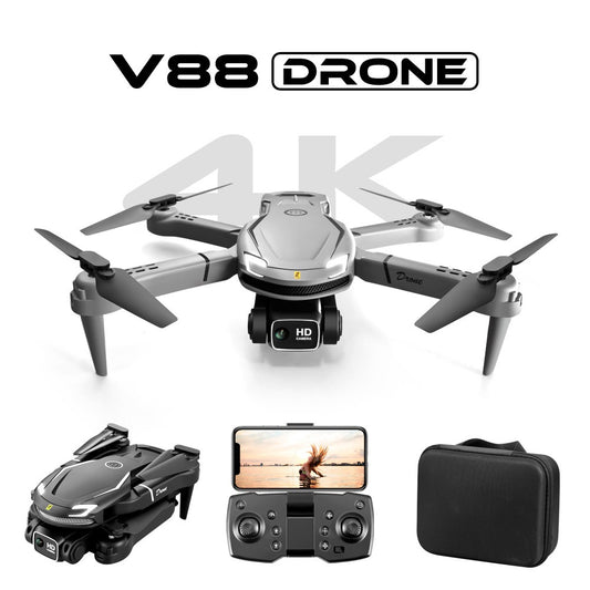 V88 UAV 4K Dual Camera HD Aerial Photography Folding Aircraft Fixed Altitude Remote Control