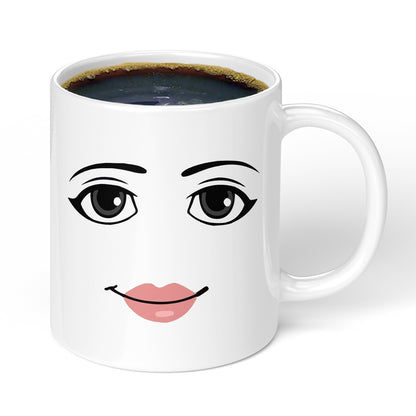 Roblox woman facial expression mug creative boys ceramic breakfast coffee milk cup