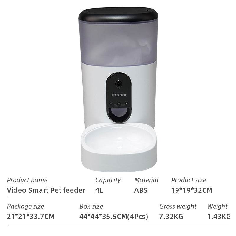 Wifi Smart APP Pet Feeder Household use Microchip Dog Automatic Pet Feeder Automatic Pet Feeder - MarvelouStoree