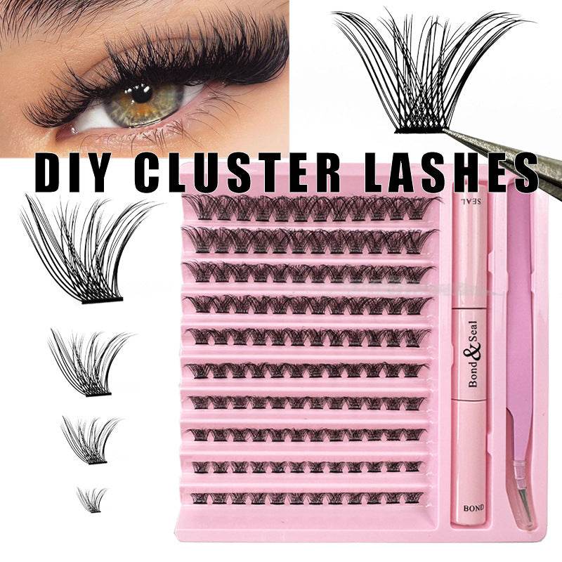 Self-grafting Single Cluster Eyelash Set - MarvelouStoree