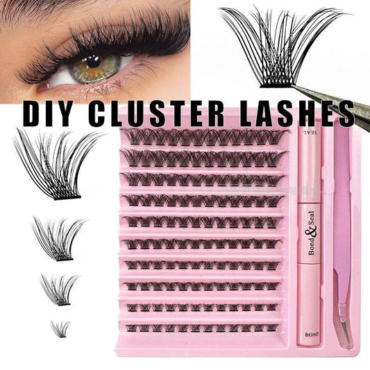 Self-grafting Single Cluster Eyelash Set - MarvelouStoree