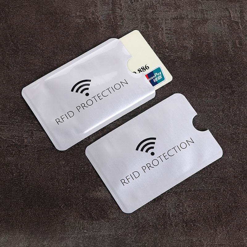 20pcs Anti scan card sleeve credit NFC RFID card protector Anti-magnetic aluminum foil portable bank card holder - MarvelouStoree