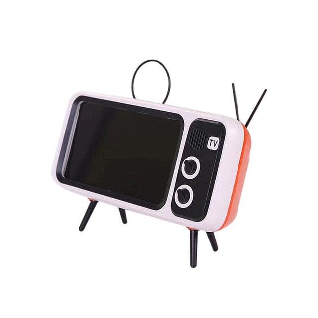 Retro TV Mobile Phone Screen Stand Cell Phone Mounts Holder for 4.7-5.5in mini Waterproo Mobile Phone Screen for Smart Phone - MarvelouStoree