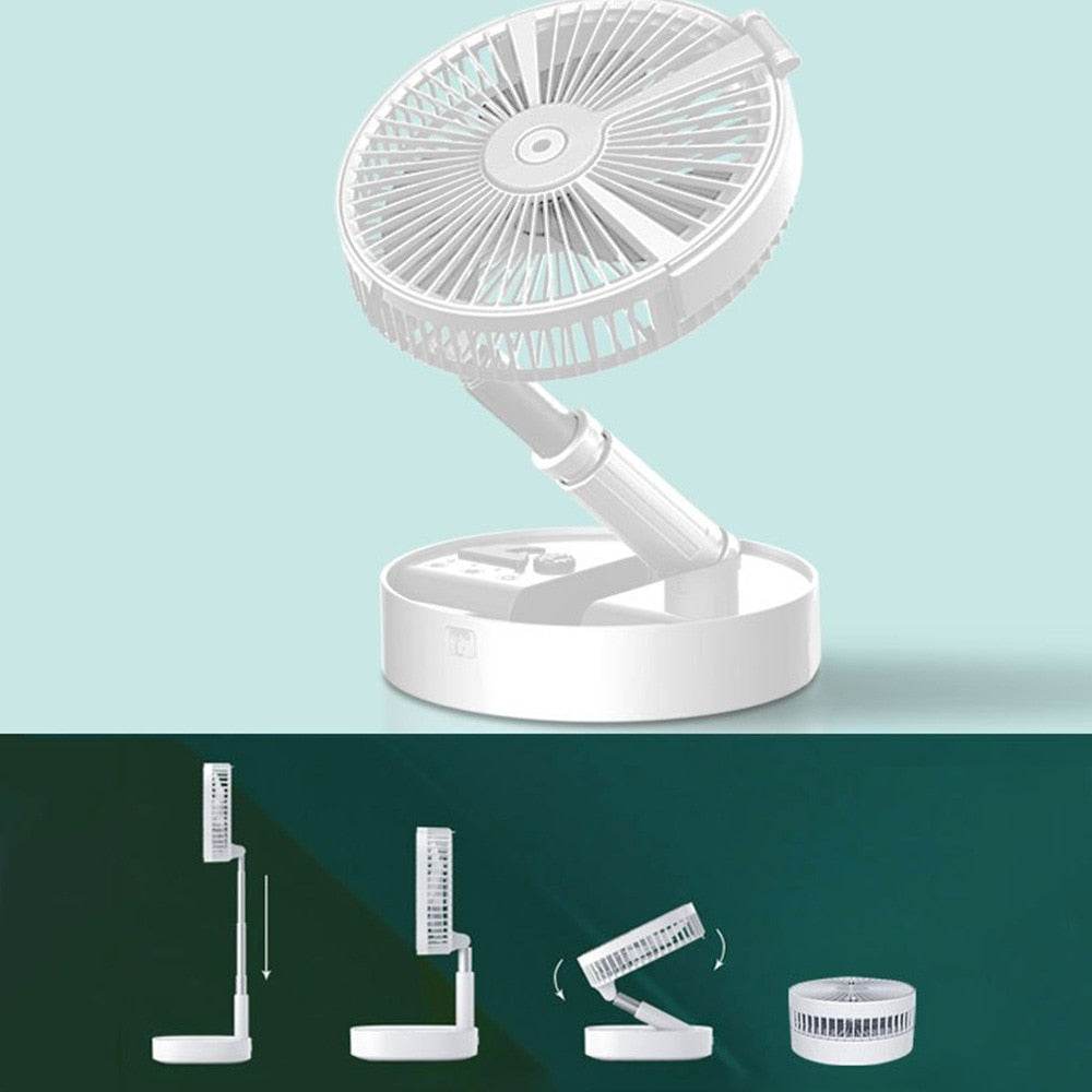 USB portable fan 7200mahbattery air conditioners portables air conditioner neck fans camping hand ceiling fan home rechargeable - MarvelouStoree