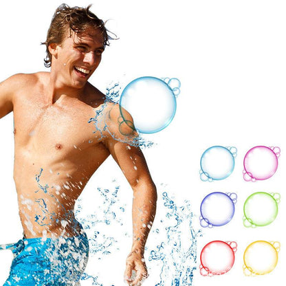 Water Injection Reusable Water Balloon Fight Water Fight Automatic Sealing Water Bomb Children's Toy Water Polo - MarvelouStoree