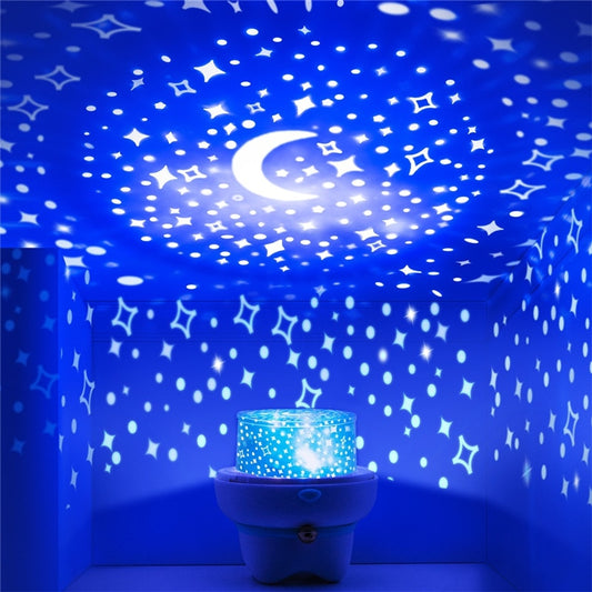 Starry Sky Projector LED Night Light Remote Control Rotating  Bedroom Night Lamp Novelty Light for Children Baby Sleeping Lamp