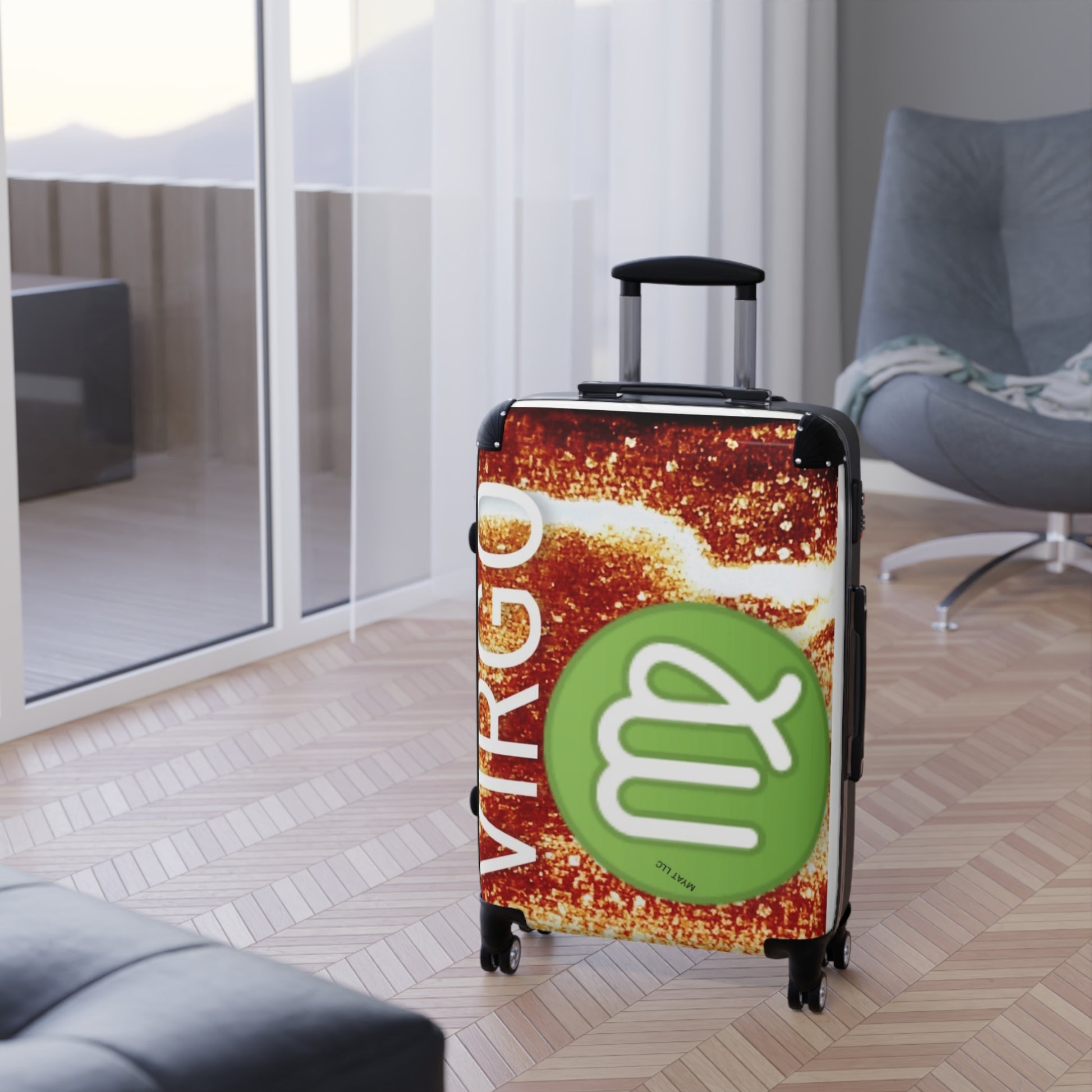 Suitcase travel bag zodiac sign