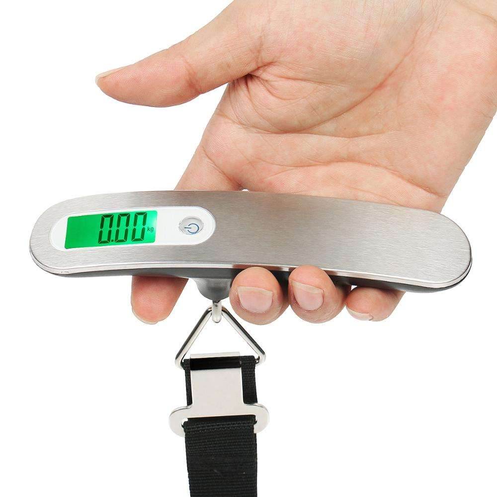 Stainless Steel Electronic Hand Luggage Scale Portable Digital Luggage Scale 50kg - MarvelouStoree