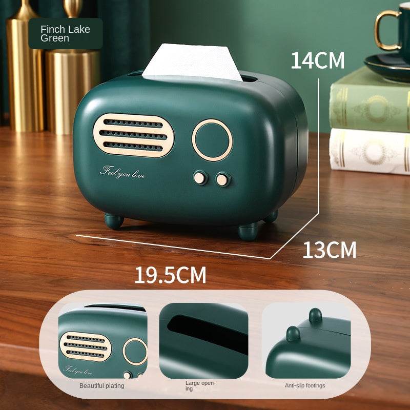 Paper towel box ABS light luxury retro style gift for living room, high-end home drawer paper towel box - MarvelouStoree