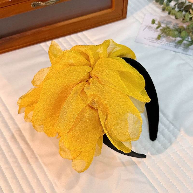 Handmade European and American headbands with versatile fabric flower hair accessories - MarvelouStoree