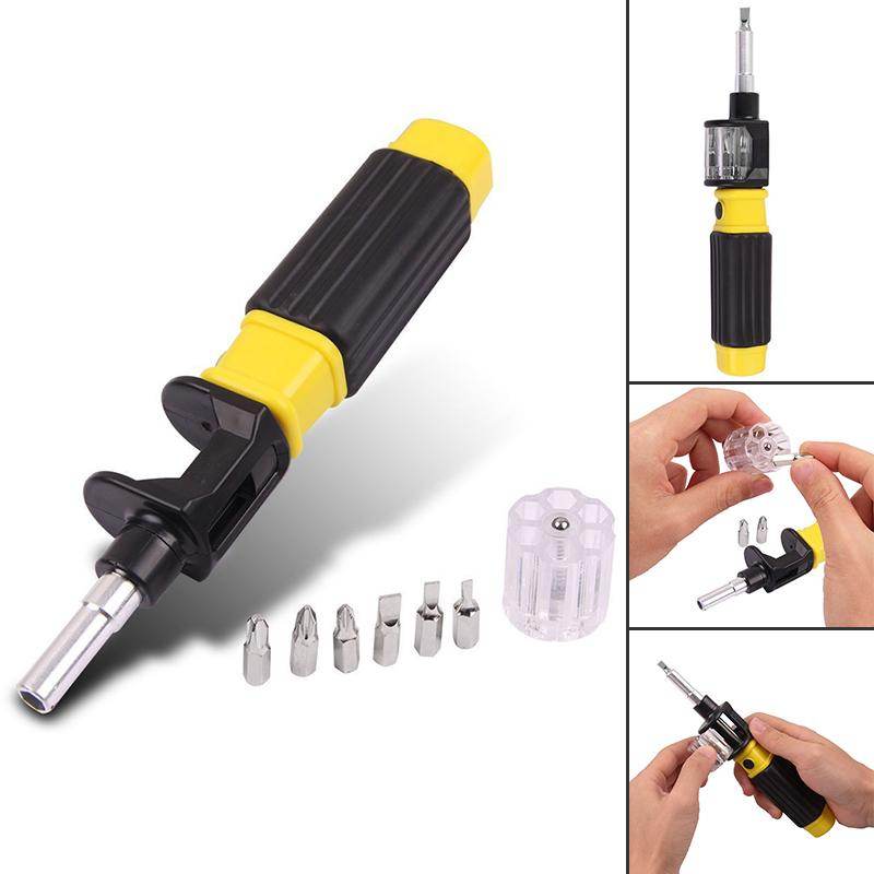 6in1 360 Degree Twist Flexible Screwdriver Bit Precision Screwdriver Screws DIY Repair Hand Tool - MarvelouStoree