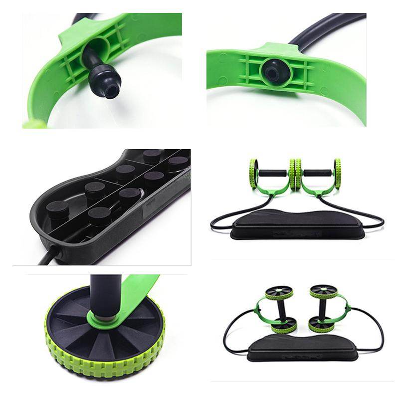 Muscle Exercise Fitness Equipment Double Wheel Abdominal Power Wheel Ab Roller Gym Roller Trainer Training - MarvelouStoree