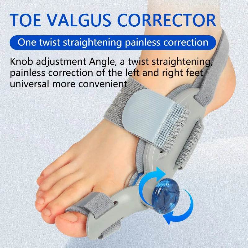 Bunion Corrector Unisex Foot Hallux Valgus Braces Rotatable Toe Separator Straightener Adjustable Pedicure Finger Toe Corrector - MarvelouStoree