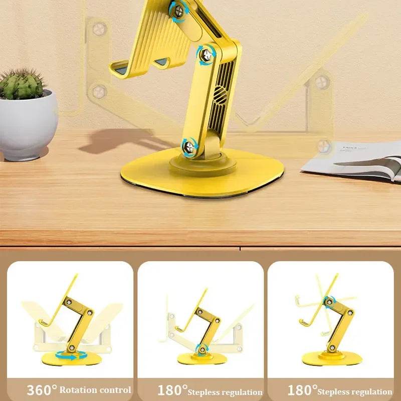 Rotating phone stand foldable desktop TV show lazy person tablet phone support stand - MarvelouStoree