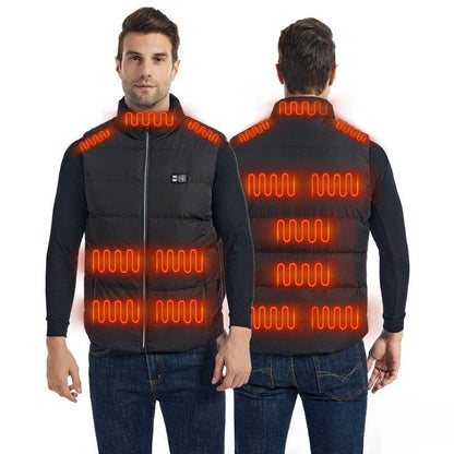 Winter intelligent heating vest, electric heating vest, charging and keeping warm, anti cold electric heating clothes, full body - MarvelouStoree