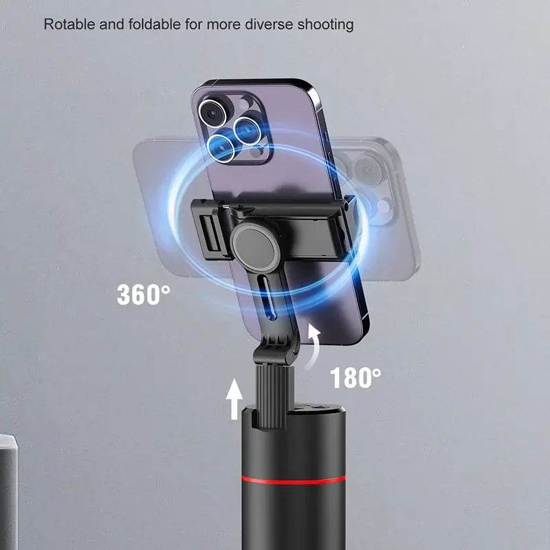 P02 Auto Face Tracking Stand 360 Rotation Phone Holder Desktop Tracking Gimbal Stabilizer Tripod for Live Vlogging Video - MarvelouStoree