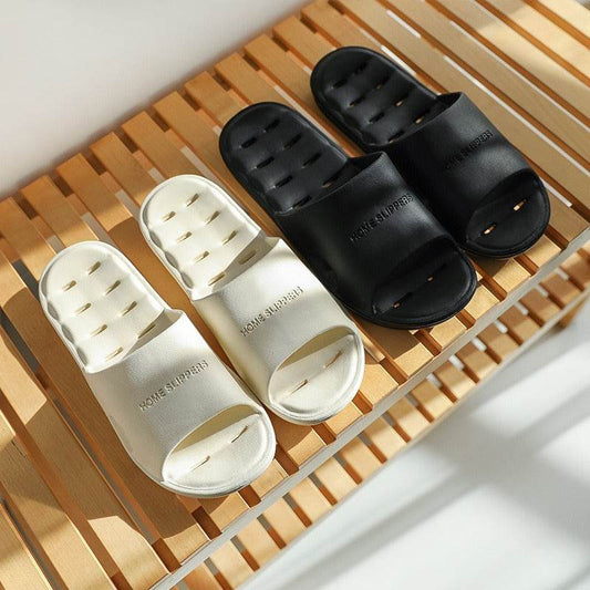 New EVA Home Slippers Summer Soft Couple Deodorant Hollow Leakage Sandals Anti-Slip Bathroom Slippers - MarvelouStoree