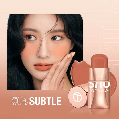 Vigorous and smooth powder blusher cream can improve the appearance and highlight the natural nude makeup powder blusher stick makeup SC049 - MarvelouStoree