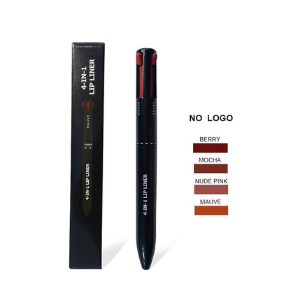 Marveloustoree 4 in 1 makeup pen 4 in 1 makeup pen 4 color lip liner lipstick 4in1 makeup pen