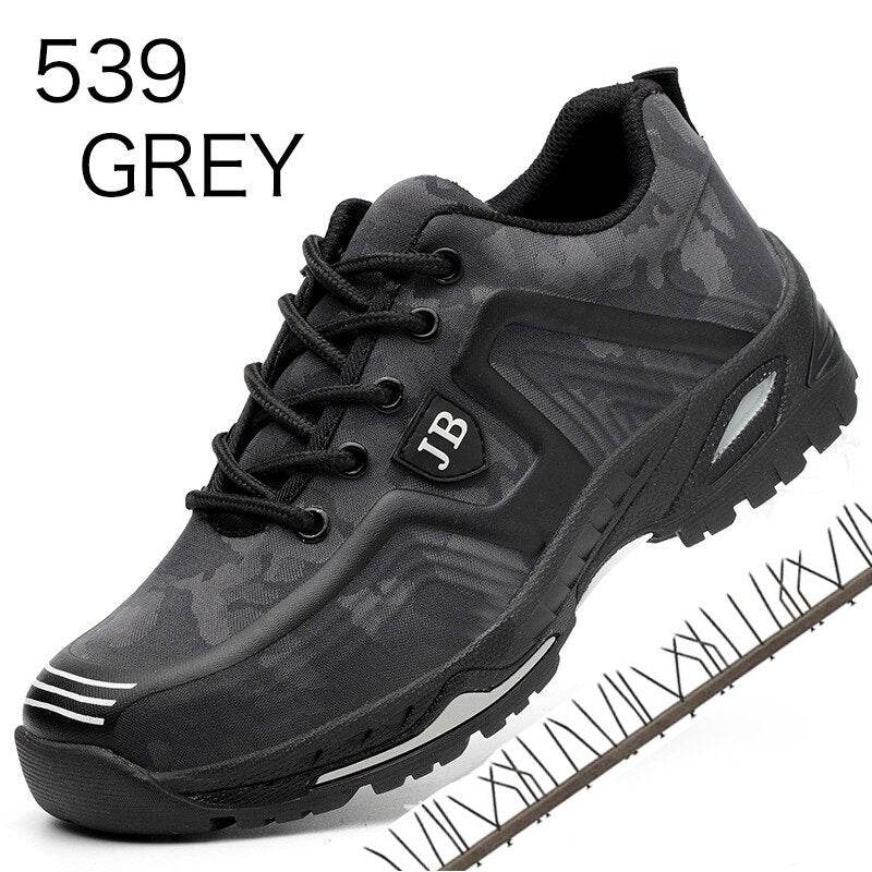 Men spring summer light breathable deodorant safety work shoes Steel toe safety shoes - MarvelouStoree