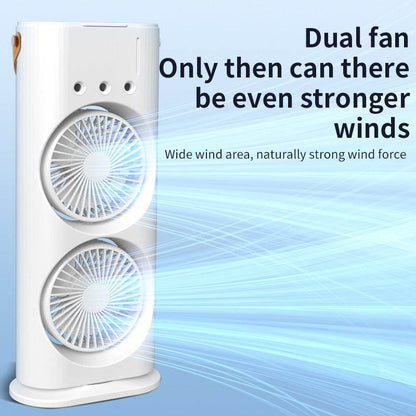 Personal Air Conditioner Double-Ended USB Rechargeable Portable Mini Air Conditioner Air Cooling Fan - MarvelouStoree