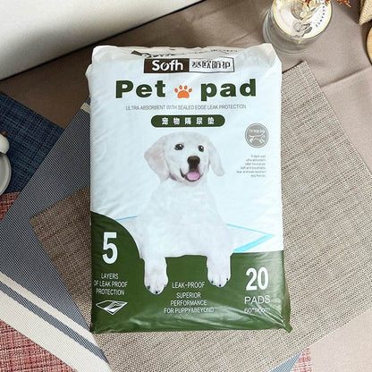 Dog Diaper Absorbent S Size 100 Pieces Thickened Deodorant Dog Pee Pad Diaper Pet Diaper - MarvelouStoree