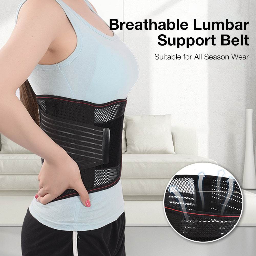 Summer Waist Support Breathable Waist Belt Lumbar Muscle Strain Lumbar Protrusion Fixed Light Belt - MarvelouStoree