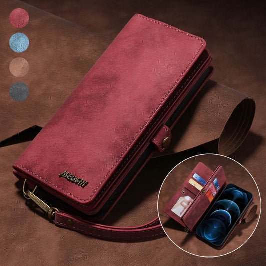 Suitable For iphone13Promax Mobile Phone Leather Case iphone 12 Multi Function Flip Cover 11 Phone Wallet - MarvelouStoree