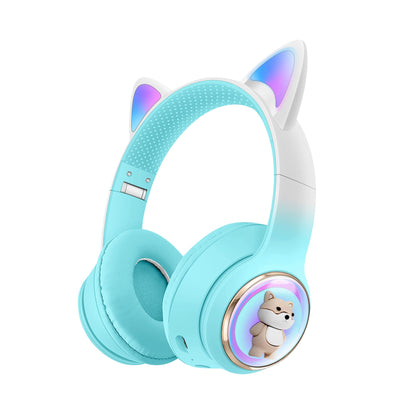 AKZ-51 Earphones Space Cabin Cute Cartoon Pet Bluetooth Headwear Large Battery Earphones Foldable Earphones