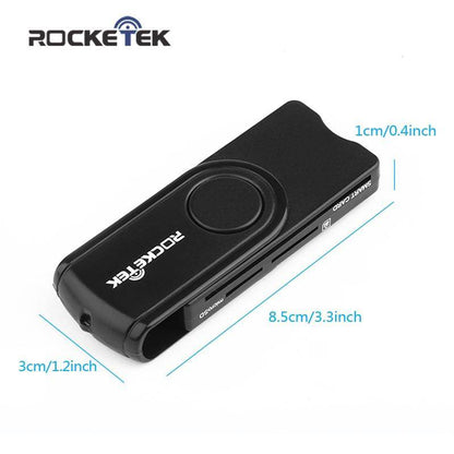 Rocketek USB 2.0 multi Smart Card Reader SD/TF MS M2 micro SD memory ,ID,Bank card,sim cloner connector adapter pccomputer