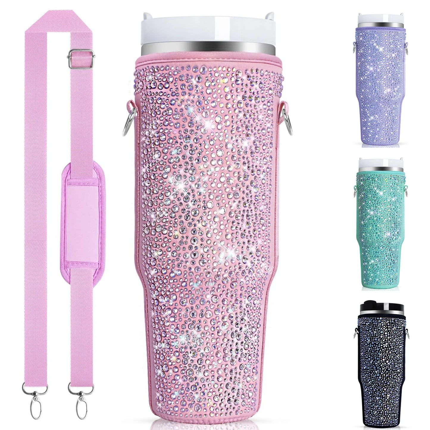 Diamond Mug Sleeves For  Portable Water Kettle Carrier Holder Bag With Straps Outdoor Drinkware Accessory