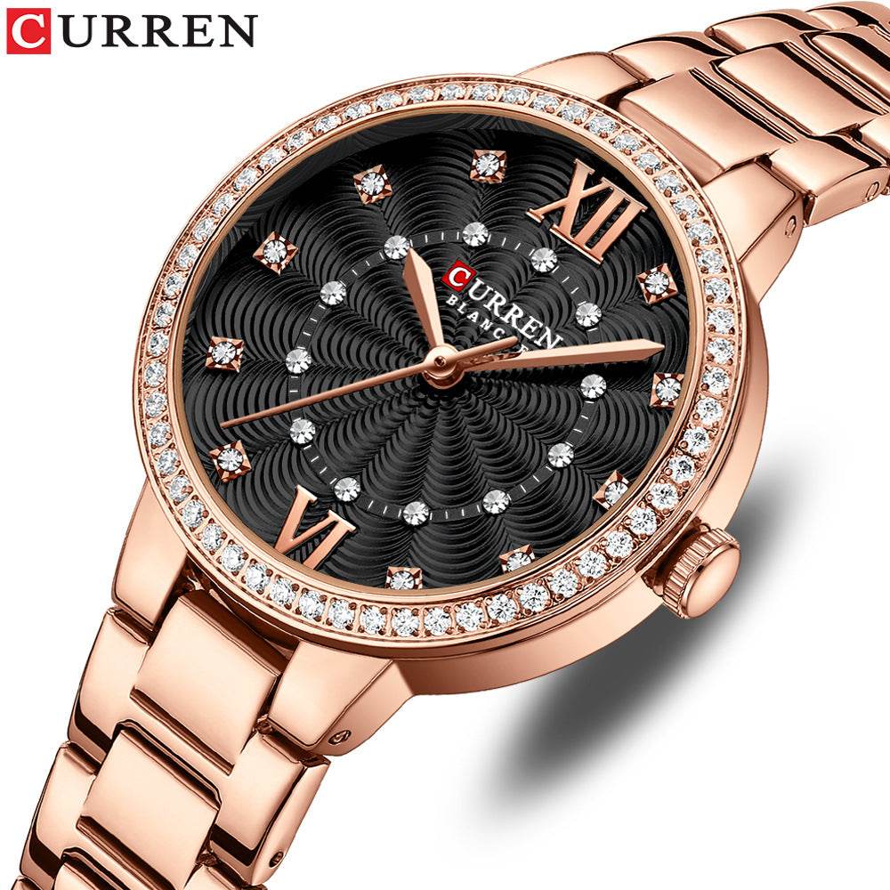 Ladies Watch Fashion Steel Band Watch Casual Ladies Watch - MarvelouStoree