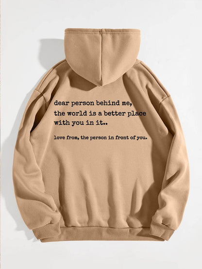 Dear person behind me hoodies and sweaters, mental health sportswear - MarvelouStoree