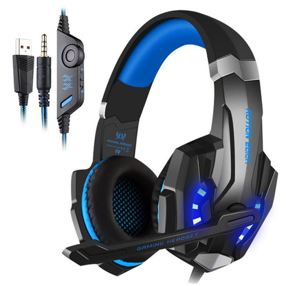 G9000 Head mounted Gaming Earphones Wired Earphones Computer Esports Gamepad Earphones