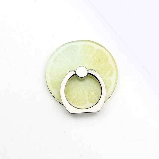 New Arrival Mobile Phone Holder Metal Finger Ring Holder Cute Lemon Fruits Phone Ring Holder Phone Stand Support - MarvelouStoree