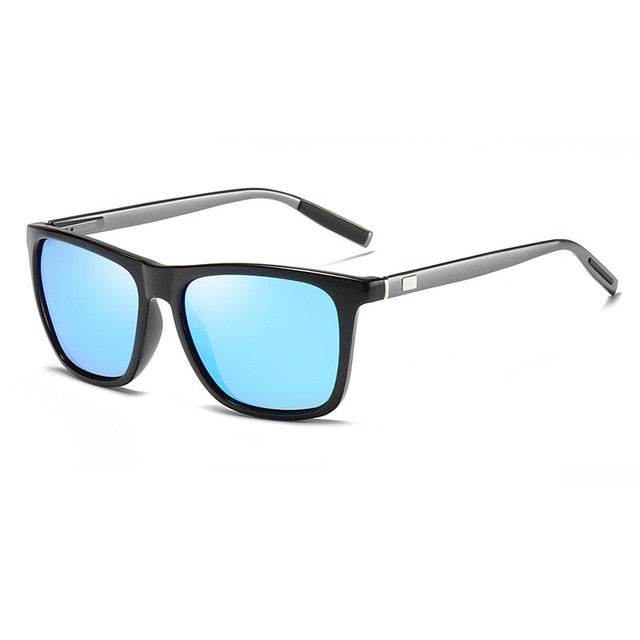 Style Polarized Sunglasses Men Women Square Frame Aluminum Magnesium Sun Glasses - MarvelouStoree