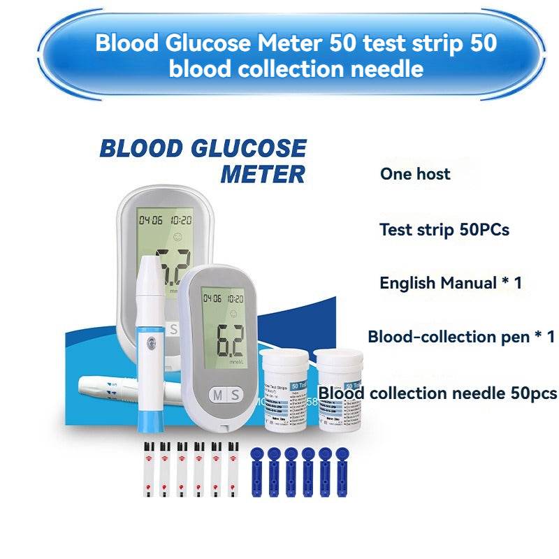 Easy Use Blood Glucose Meter Glucometer Digital Blood Glucose Meter Glucometre with Blood Glucose Test Strips - MarvelouStoree