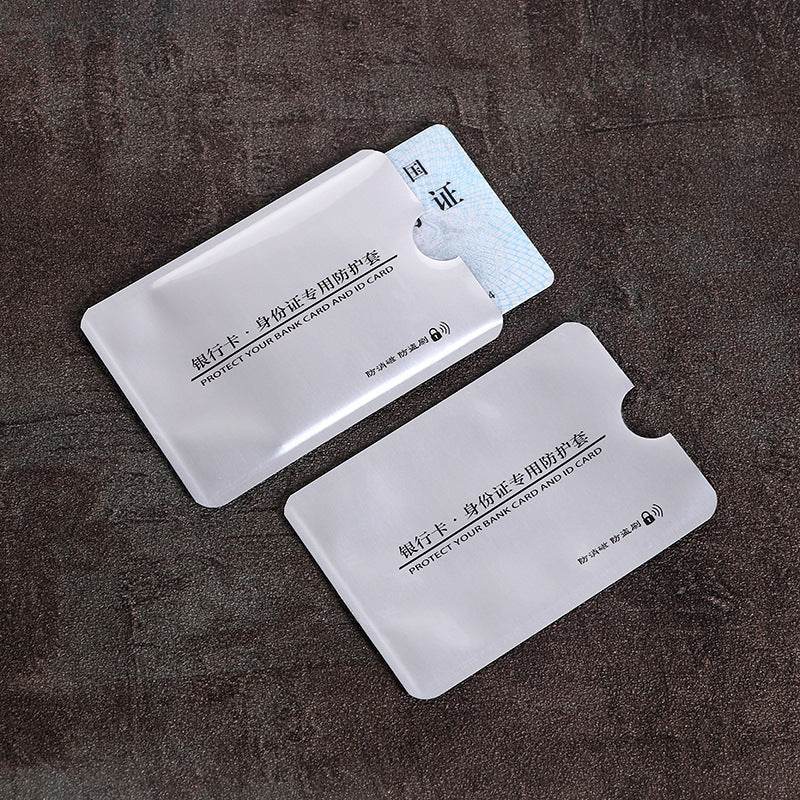 20pcs Anti scan card sleeve credit NFC RFID card protector Anti-magnetic aluminum foil portable bank card holder - MarvelouStoree