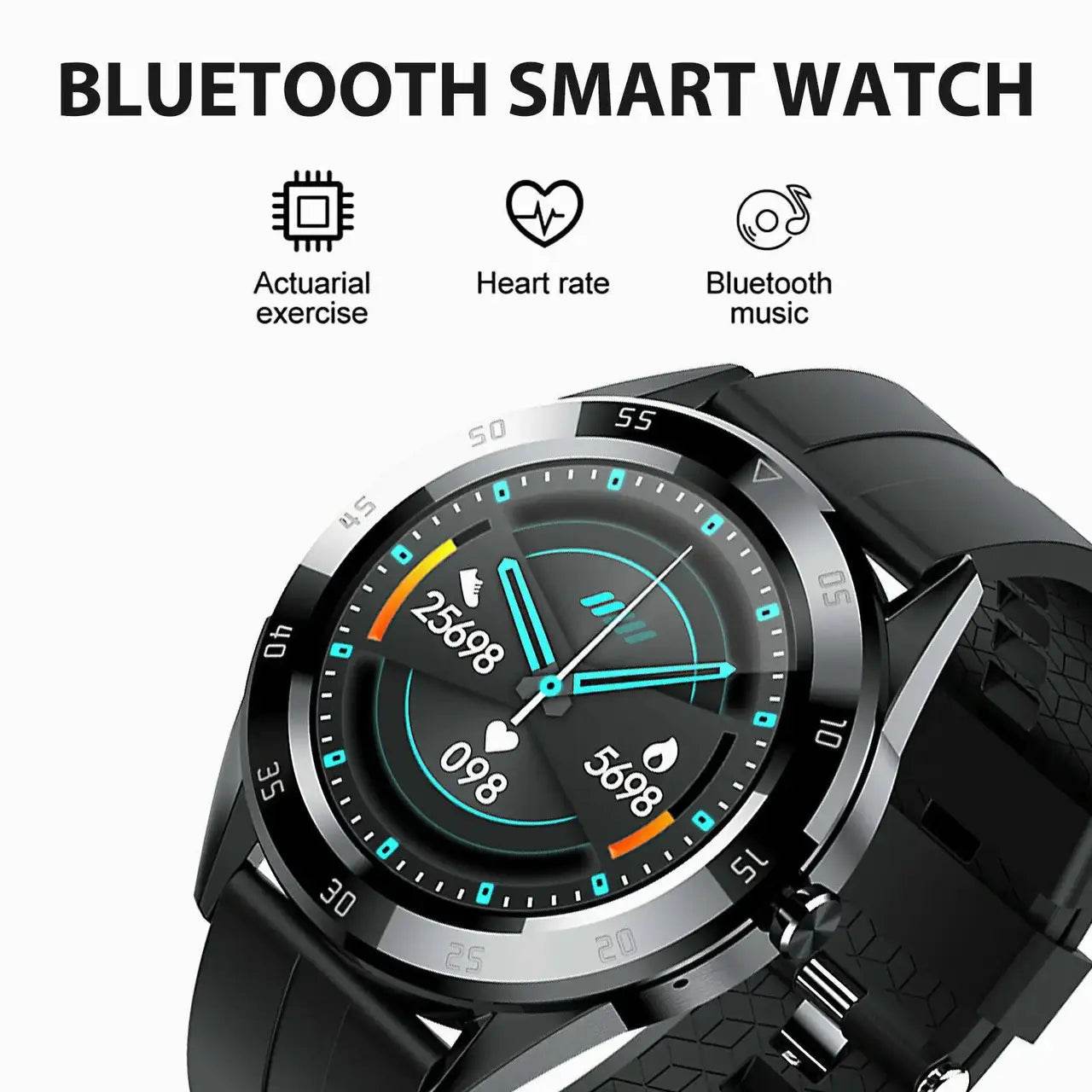 Waterproof Bluetooth Smart Watch Phone Mate Heart Rate Tracker For iOS Android - MarvelouStoree