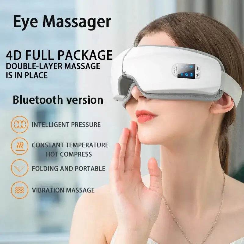 Smart Eye Massager with Hot Compress & Bluetooth - MarvelouStoree