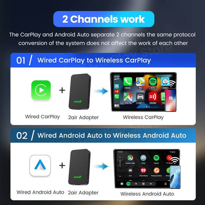 CarlinKit 5.0 & CarlinKit 4.0 Wireless CarPlay Android Auto Waze Music Spotify Auto For Audi Golf Peugeot Mazda KIA Mercedes MG - MarvelouStoree