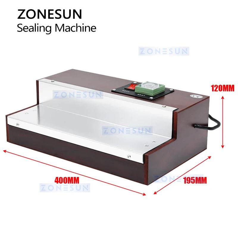 Zonesun ZS-FM10 Cellophane Sealing Machine BOPP Film Heat Shrinker Machine for Perfume Box Carton Film Packaging - MarvelouStoree